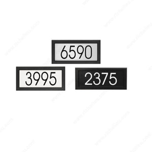 Klassen Bronze P28531 Rectangular Address Plaque Kits, Black, 14 1/8 in