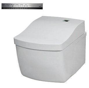 TOTO CWT994CEMFG#01 + SN994M01 Neorest EW Wall-Hung Dual-Flush Toilet Bowl & Washlet in Cotton