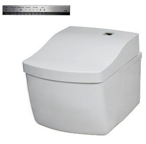TOTO CWT994CEMFG#01 + SN994M01 Neorest EW Wall-Hung Dual-Flush Toilet Bowl & Washlet in Cotton