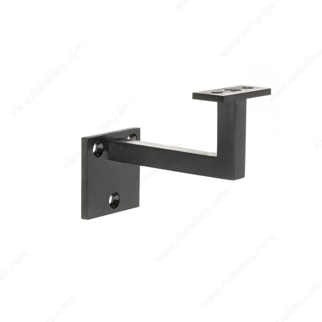 Onward 2289FBV Square Handrail Bracket 3-1/2", Black
