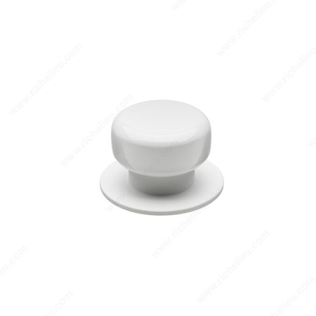 Richelieu 13551630 Modern Metal Knob - 1355, White