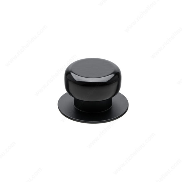 Richelieu 13551690 Modern Metal Knob - 1355, Black