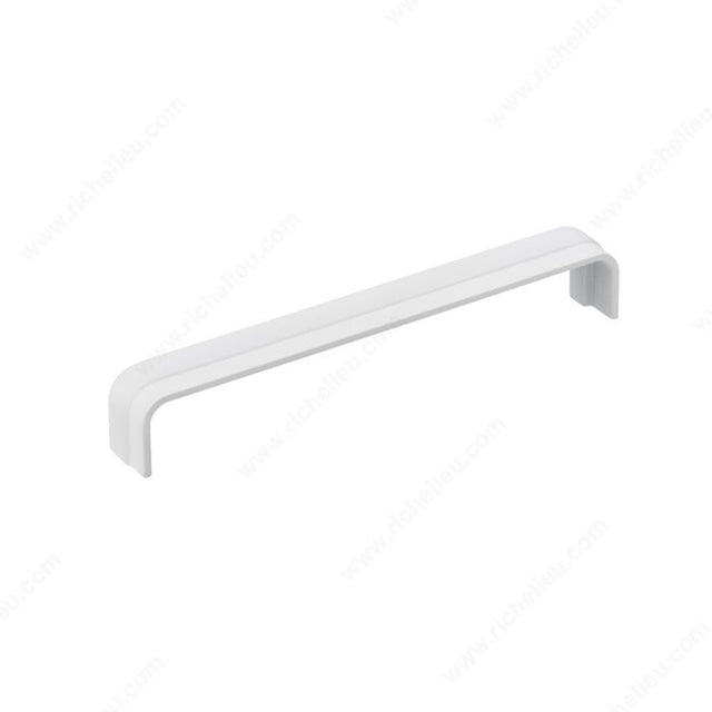 Richelieu 153216030 Modern Metal Pull - 1532, White, 6 5/16 in, 6 17/32 in
