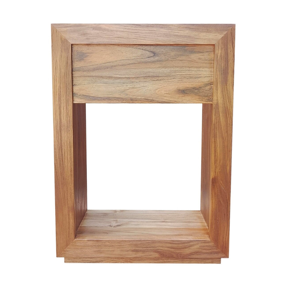 Rennes 24" Reclaimed Wood Vanity in Natural Teak- Cabinet