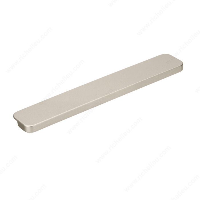 Richelieu 915532184 Modern Metal Edge Pull - 9155, Matte Nickel, 1 1/4 in, 3 5/32 in