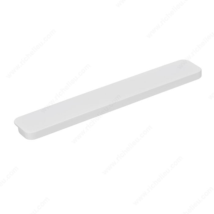 Richelieu 91553230 Modern Metal Edge Pull - 9155, White, 1 1/4 in, 3 5/32 in
