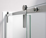 MAAX 135875-900-084-000 Nebula 56 ½-58 ½ x 78 ¾ in. 8mm Sliding Shower Door for Alcove Installation with Clear glass in Chrome