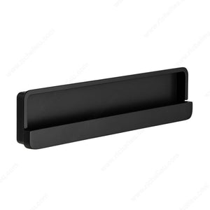 Richelieu BP873532900 Modern Recessed Metal Pull - 8735, Matte Black, 1 1/4 in, 2 1/4 in