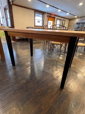 John Boos Oak Butcher Block Kitchen Island Local Made Solid Wood Black Legs