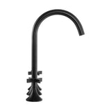 Daxton 8 in. Widespread, Cross Handle, Bathroom Faucet in Matte Black