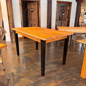 John Boos Oak Butcher Block Kitchen Island Local Made Solid Wood Black Legs