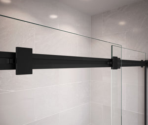 MAAX 136271-900-340-000 Duel 44-47 x 70 ½-74 in. 8 mm Bypass Shower Door for Alcove Installation with Clear glass in Matte Black