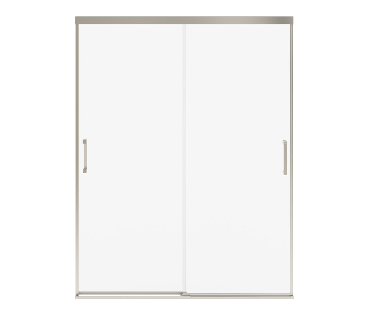MAAX 135335-900-305-000 Incognito 76 56-59 x 76 in. 8mm Bypass Shower Door for Alcove Installation with Clear glass in Brushed Nickel