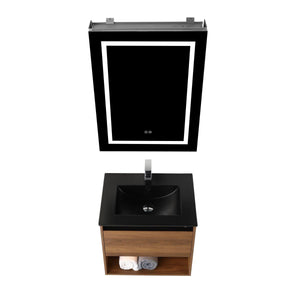 Blossom Bergen 24" Vanity with Dual LED Illumination - Adjustable Lighting and Soft-Closing Drawer