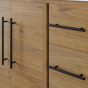 Graham 36 in. Oak Single Sink Bath Vanity with Arabescato Engineered Stone Top and Undermount Porcelain Sink