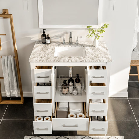 Eviva Hampton 36 White Bathroom Vanity