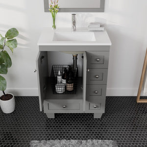 Eviva Acclaim C. 24 inch Grey Bathroom Vanity