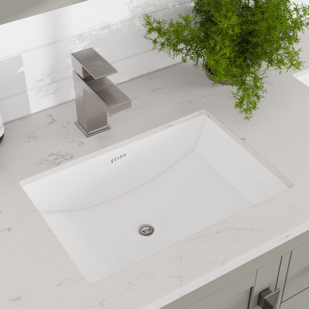 London 54 in. Gray Double Sink  Bath Vanity with Carrara Quartz Top and Undermount Porcelain Sinks