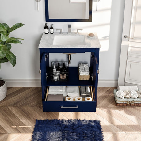 Eviva Aberdeen 24 Inch Transitional Blue Bathroom Vanity