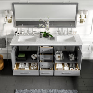 Eviva Aberdeen 72 Gray Bathroom Vanity