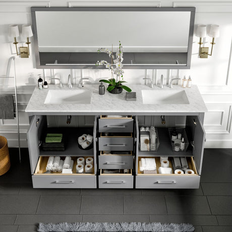 Eviva Aberdeen 72 Gray Bathroom Vanity