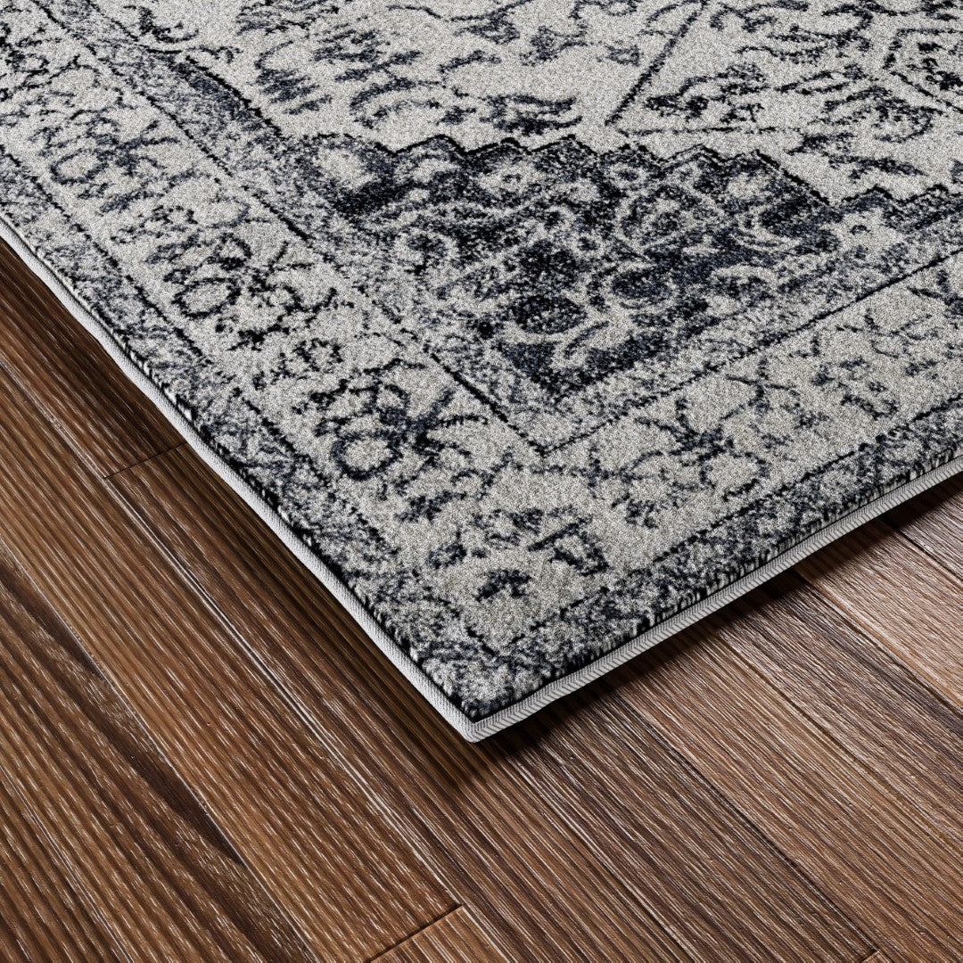 Eviva Venus 3' x 5' Geometric Blue/Cream Rug