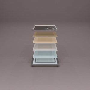 Eviva Illuminate 24" x 30" Rectangular Chrome Aluminum Framed Mirror