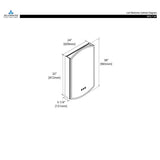 Blossom Castor 24″ LED Medicine Cabinet – Modern Innovation & Sleek Design