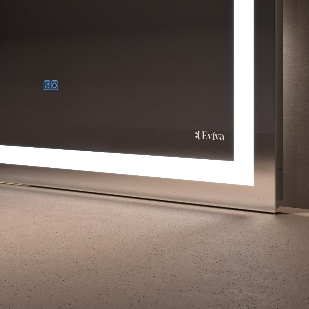 Eviva Lite 48" x 30" Rectangular Frameless Mirror