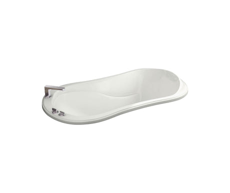 MAAX 105642-091-001-000 Murmur 6034 Acrylic Drop-in End Drain 10 Microjets Bathtub in White