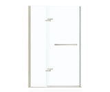 MAAX 136679-900-305-000 Reveal 71 38-41 x 71 ½ in. 8mm Pivot Shower Door for Alcove Installation with Clear glass in Brushed Nickel