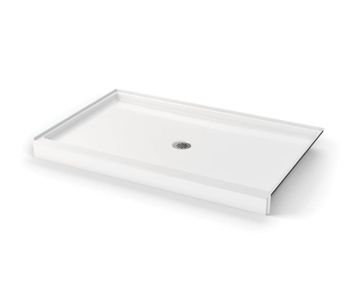 MAAX 106786-000-004-000 SPL 3860 AcrylX Alcove Shower Base with Center Drain in Bone