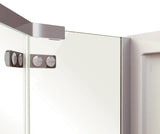 MAAX 136330-900-084-000 Link Rectangular 42 x 34 x 75 in. 8mm Pivot Shower Door for Corner Installation with Clear glass in Chrome