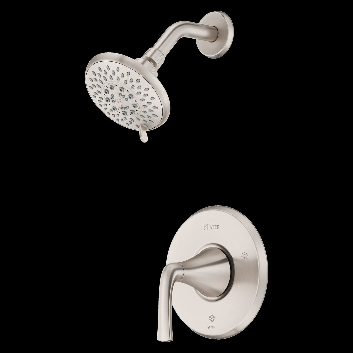 McAllen 1-Handle Shower Only Trim Kit in Spot Defense Brushed Nickel