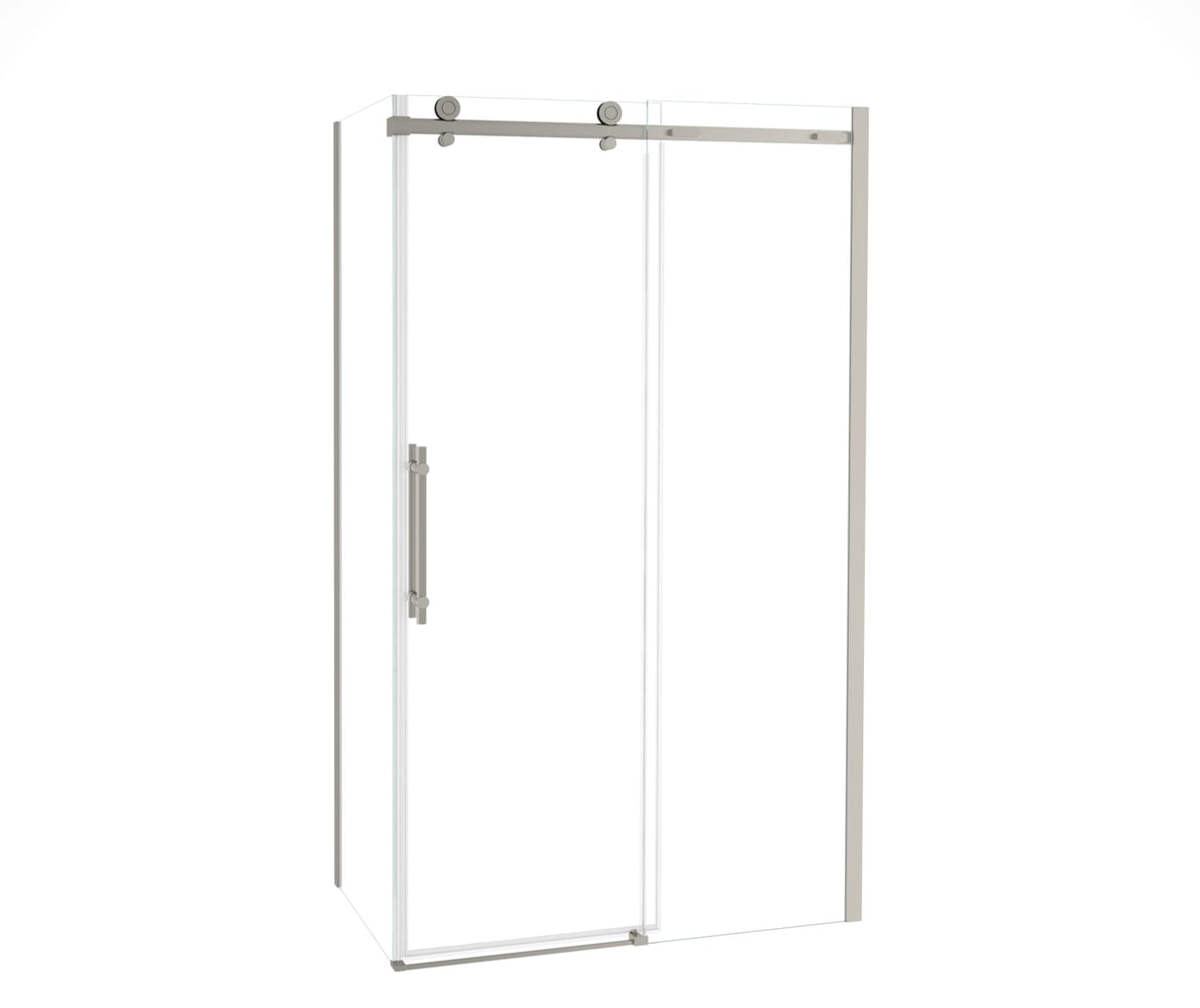 MAAX 107545-900-305-000 Odyssey SC 48" x 32" x 78" 8mm Sliding Shower Door for Corner Installation with Clear glass in Brushed Nickel