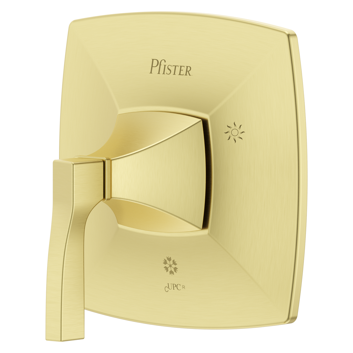 Holliston Diverter Valve Trim in Brushed Gold