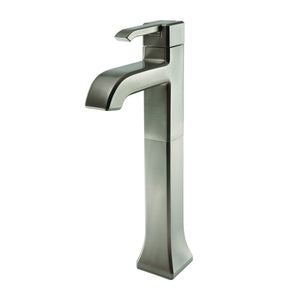 Park Avenue Single Control Vessel Bathroom Faucet in Brushed Nickel