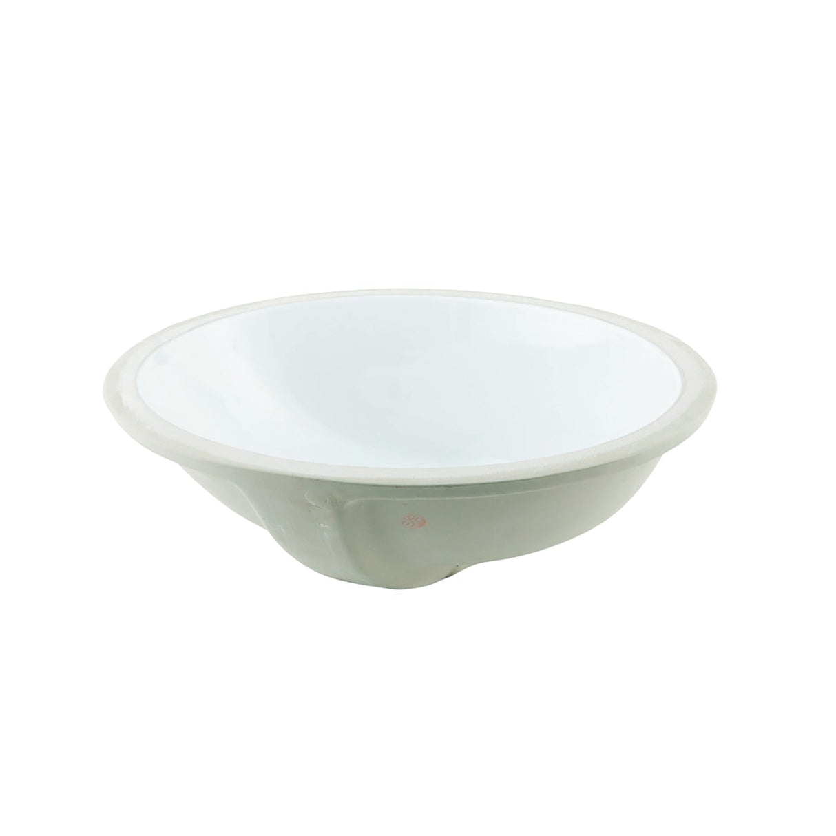 DAX Ceramic Oval Single Bowl Undermount Bathroom Basin, White BSN-200