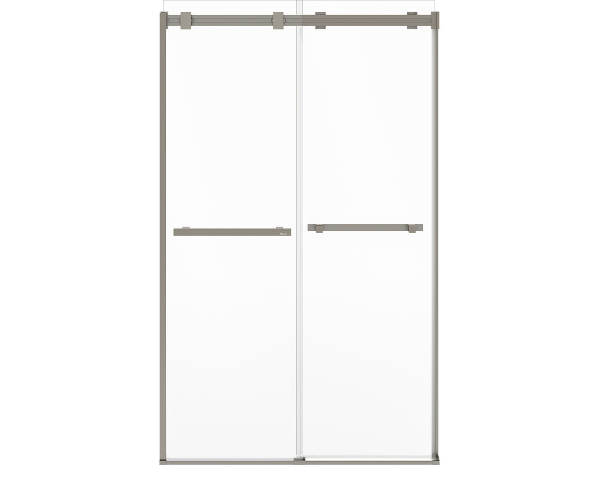 MAAX 136956-810-305-000 Duel Alto 44-47 X 78 in. 8mm Bypass Shower Door for Alcove Installation with GlassShield® glass in Brushed Nickel