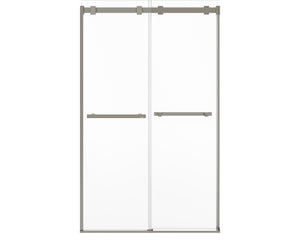 MAAX 136956-810-305-000 Duel Alto 44-47 X 78 in. 8mm Bypass Shower Door for Alcove Installation with GlassShield® glass in Brushed Nickel