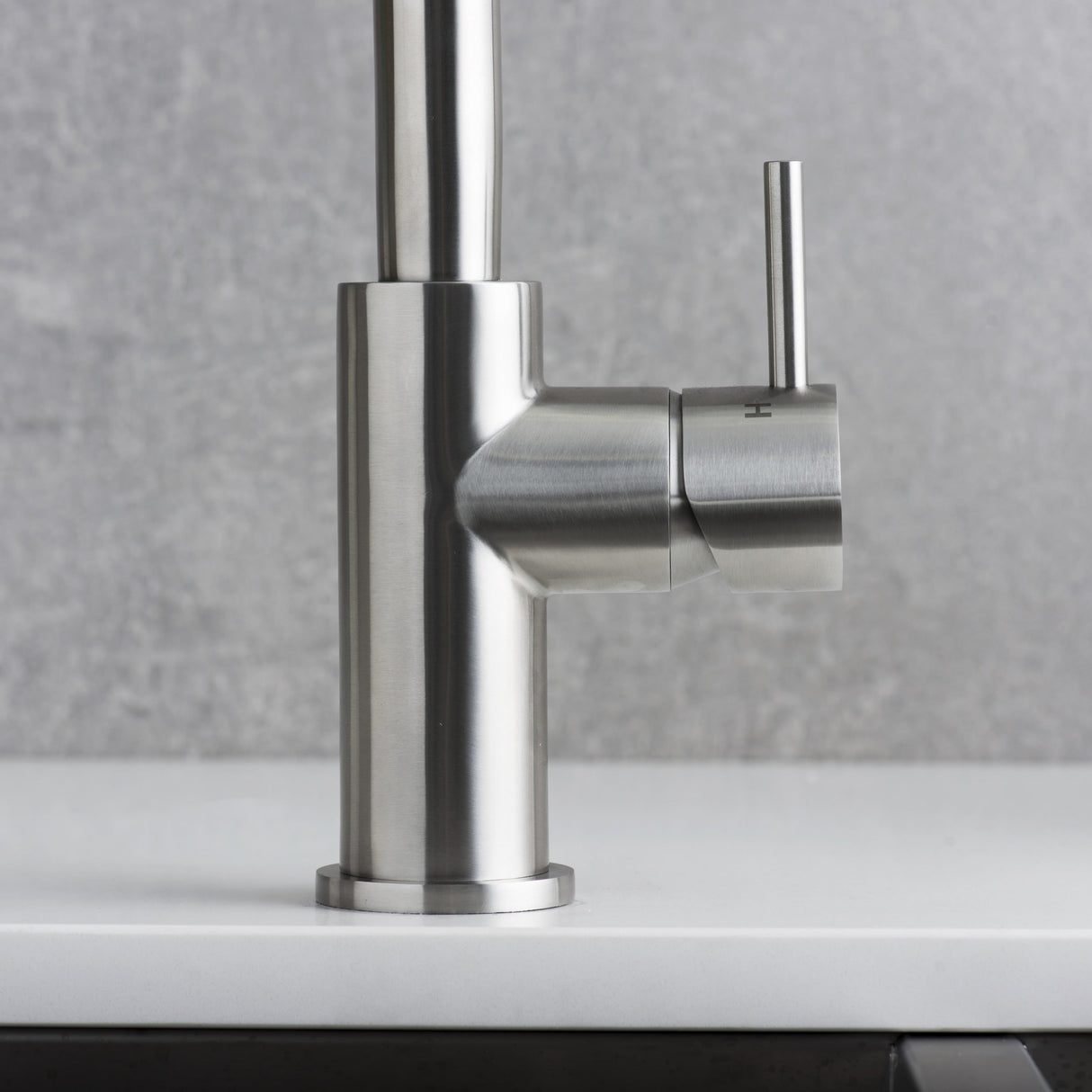 DAX Stainless Steel Sink Kitchen Faucet, Brushed Stainless Steel DAX-006-01