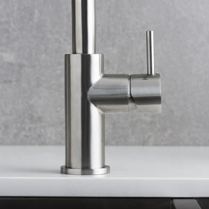 DAX Stainless Steel Sink Kitchen Faucet, Brushed Stainless Steel DAX-006-01