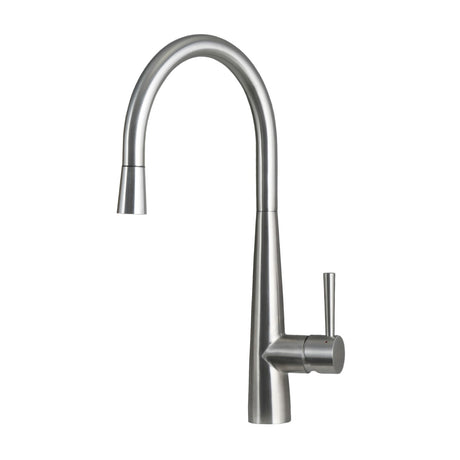 DAX Stainless Steel Single Handle Pull Down Kitchen Faucet, Brushed Stainless Steel DAX-S1087P