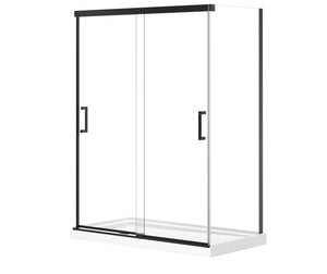 MAAX 136560-900-340-000 Incognito 76 Return Panel for 32 in. Base with Clear glass in Matte Black