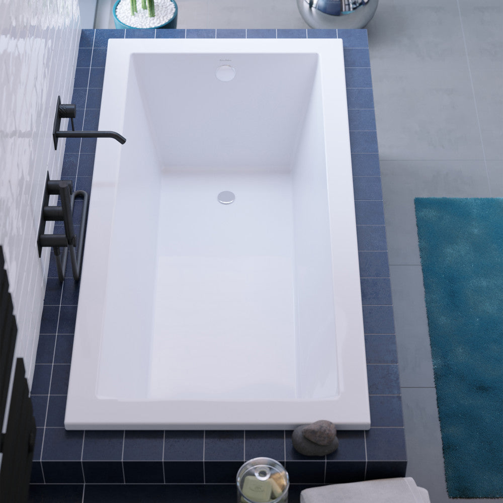 Voltaire 60"x 36" Reversible Drain Drop-In Bathtub