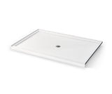 MAAX 106766-000-002-000 Icon 7248 AcrylX Alcove Shower Base with Center Drain in White