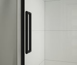 MAAX 138950-900-340-000 Halo Pro 44 ½-47 x 78 ¾ in. 8mm Sliding Shower Door for Alcove Installation with Clear glass in Matte Black