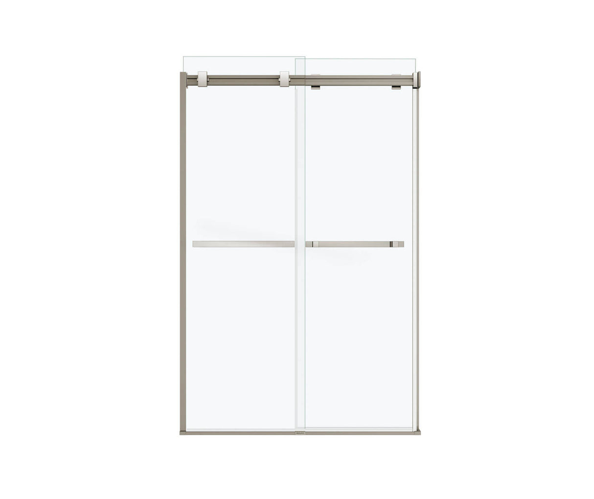 MAAX 136271-900-305-000 Duel 44-47 x 70 ½-74 in. 8 mm Bypass Shower Door for Alcove Installation with Clear glass in Brushed Nickel