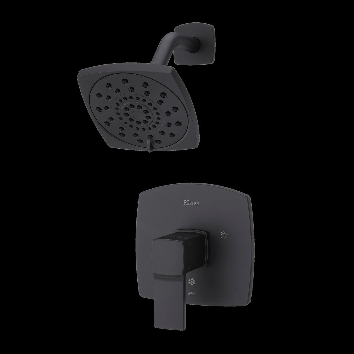 Deckard Shower Only Trim Kit in Matte Black
