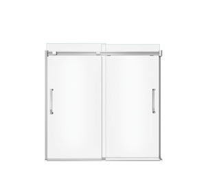 MAAX 138760-900-084-000 Inverto 56-59 x 55 ½-59 in. 8mm Bypass Tub Door for Alcove Installation with Clear glass in Chrome